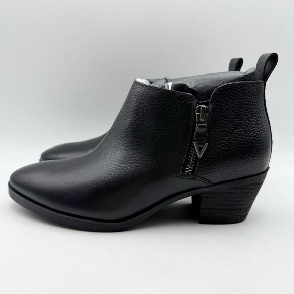 Vionic Womens Cecily Ankle Boots US 6 Wide Black Leather Waterproof EUC - Picture 8 of 14